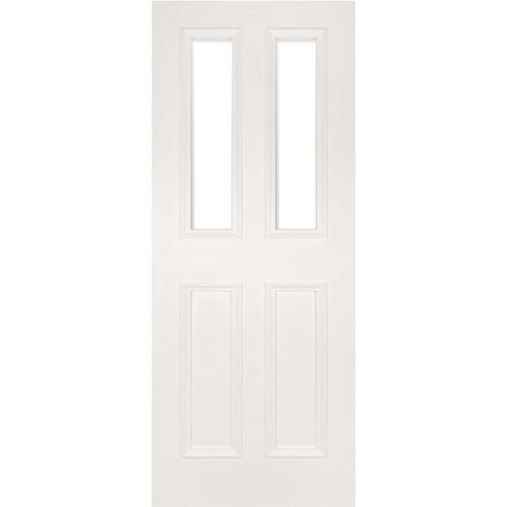 deanta rochester white primed glazed door