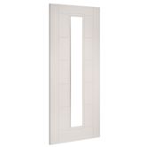 deanta seville white primed glazed door angle