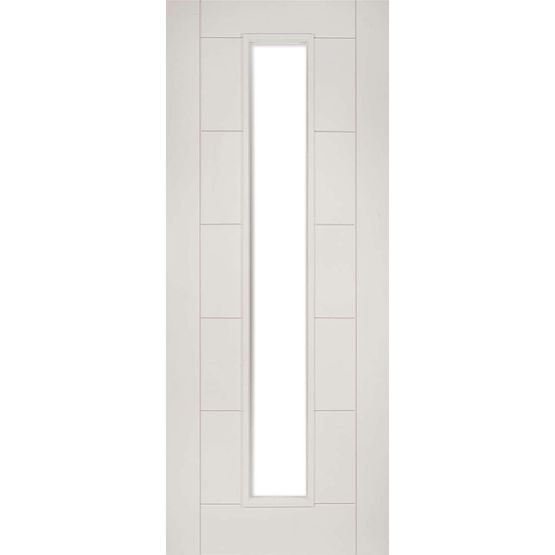 deanta seville white primed glazed door