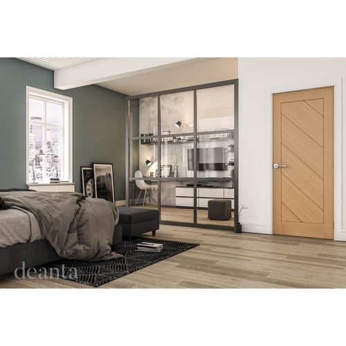deanta torino oak door bedroom lifestyle