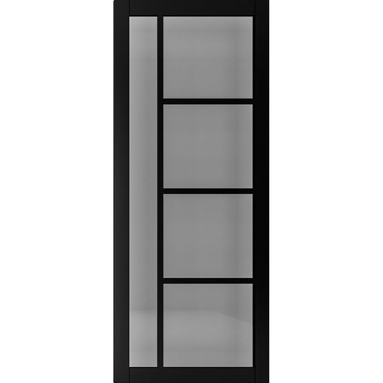 deanta urban brixton black tinted glazed internal door