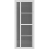 Deanta Brixton Urban Industrial White Primed Glazed Internal Door 