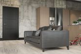 deanta urban camden black solid internal door living room lifestyle