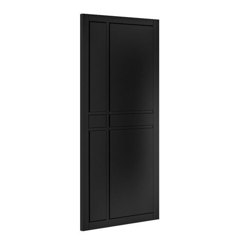deanta urban dalston black solid internal door angle