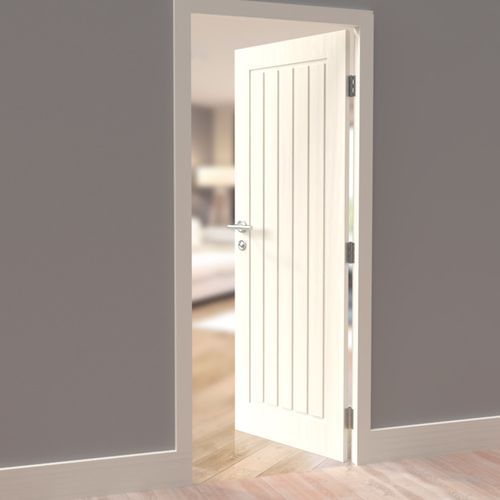 Door Superstore Millbridge Cottag White Primed Internal Door open