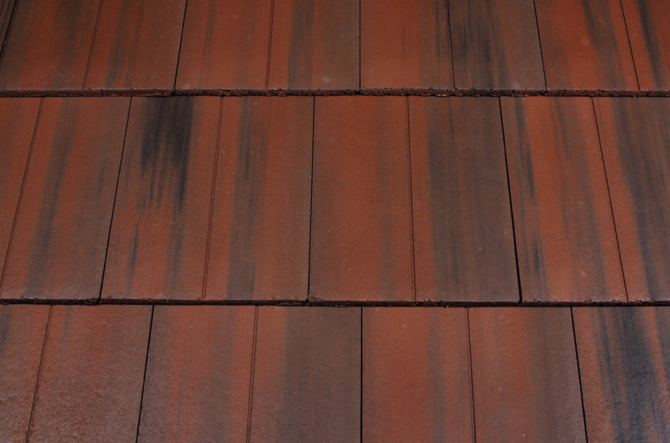 Marley Duo Edgemere Interlocking Slate Concrete Roof Tile Old English Dark Red Roofing