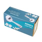 eclipse monza lever on rose door handle and latch pack chrome box