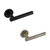Eclipse T Bar Lever on Rose Door Handle FD60 Fire Rated