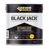 Bitumen Roof Felt Adhesive - Black Jack - 2.5 Litres