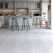 FAUS Retro Laminate Flooring Blue Tile