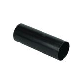 FloPlast Plastic Guttering 68mm Black Round Downpipe - 2.5m Length