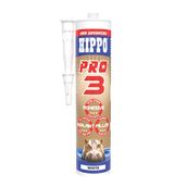 Hippo Pro 3 Adhesive Sealant & Filler 310ml Tube - Brown