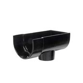 Hargreaves Cast Iron Deep Style Half Round Gutter External Stopend Outlet