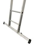 Hymer Aluminium D Rungs D MAX 2 Section Extension Ladders 2.55m 4.06m close up