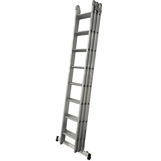 Hymer Aluminium D Rungs D MAX 3 Section Extension Ladders