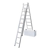 Hymer AluPro 3 Section Black Line Fixed Stabiliser Bar Combination Ladder 2.32m 5.11m secondary