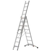 Hymer AluPro 3 Section Black Line Smart Base Combination Ladder 