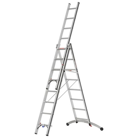 Video of Hymer AluPro 3 Section Black Line Smart Base Combination Ladder 