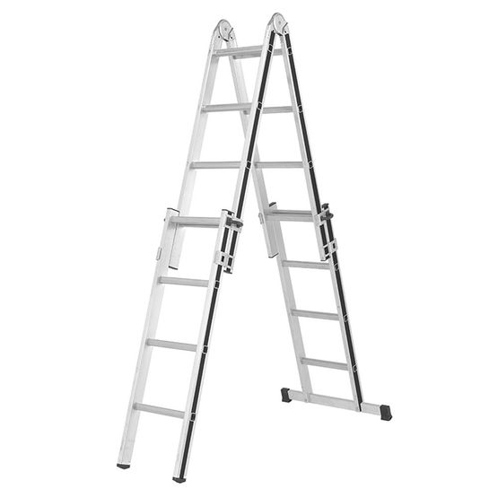 Hymer Black Line Telescopic 4 Section Combination Ladder 1.22m 4.02m primary