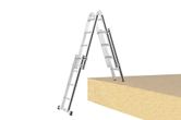 Hymer Black Line Telescopic 4 Section Combination Ladder 1.22m 4.02m third