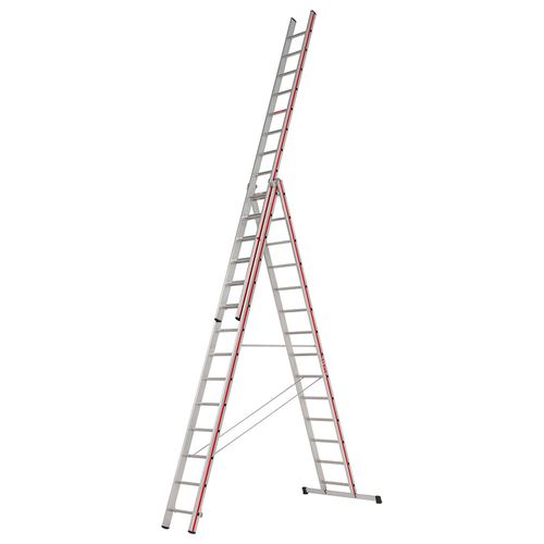 Hymer Red Line 3 Section Combination Ladder 4.11m 9.72m