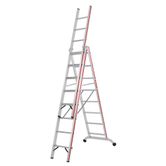 Hymer Red Line Industrial 3 section Combination Ladder 2.43m 5.51m