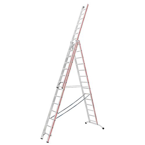 Hymer Red Line Industrial 3 section Combination Ladder 4.17m 9.78m