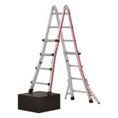Hymer Red Line Telescopic 4 Section Combination Ladder 4 Rungs fifth