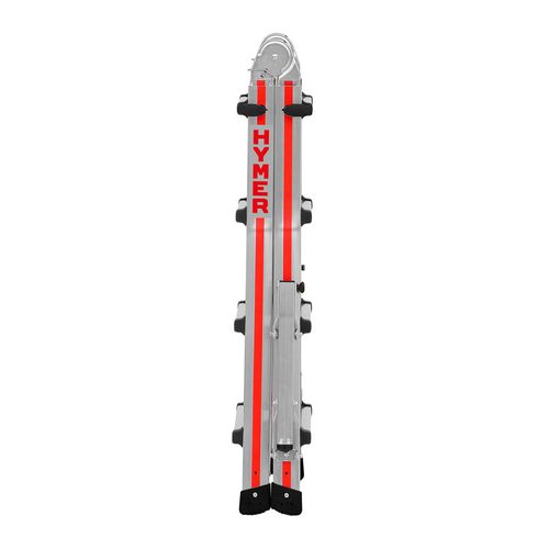 Hymer Red Line Telescopic 4 Section Combination Ladder 4 Rungs six