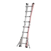 Hymer Red Line Telescopic 4 Section Combination Ladder 4 Rungs third