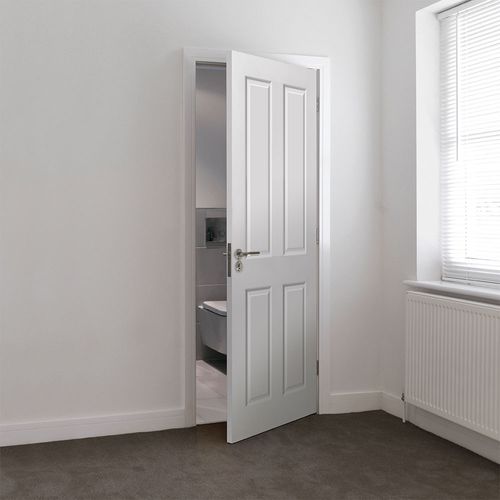 jb kind canterbury smooth white primed panelled door white room lifestyle