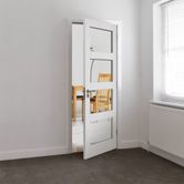 jb kind cayman white primed 4l glazed internal door white room lifestyle