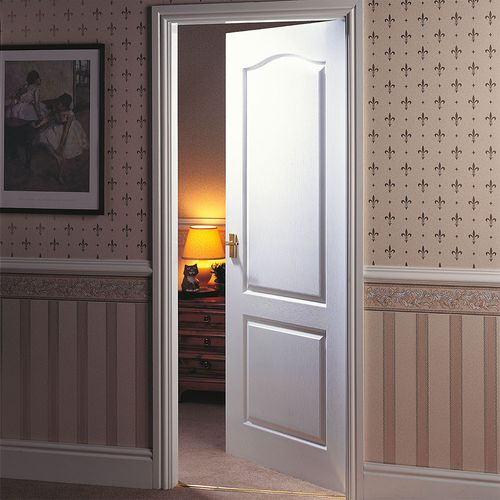jb kind classique white primed internal panelled door bedroom lifestyle