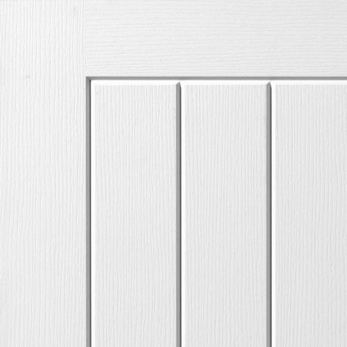 jb kind cottage 5 white primed internal moulded door close up