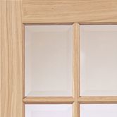 jb kind dove oak 6l glazed internal door close up