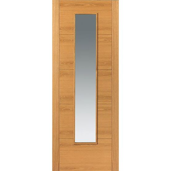jb kind emral oak 1l glazed internal door