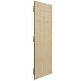 jb kind external softwood boarded braced ledged shed door angled