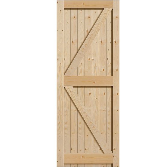 jb kind external softwood boarded framed braced ledged shed door internal