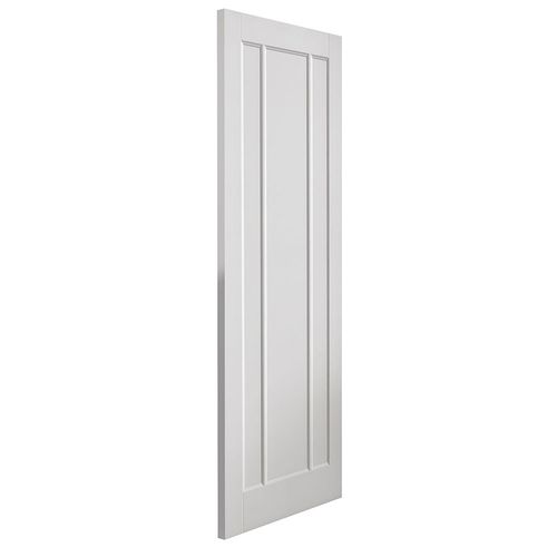 jb kind jamaica white primed internal panelled door angled