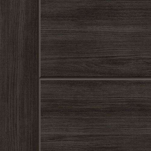 JB Kind Tigris Cinza Contemporary Fully Finished Dark Grey Internal Door close up