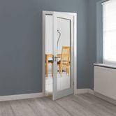 jb kind tobago white primed 1l glazed internal door denim walls lifestyle