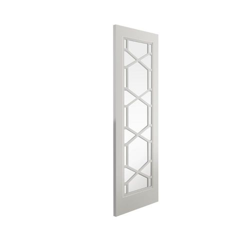 jbk quartz contemporary glazed white door angled