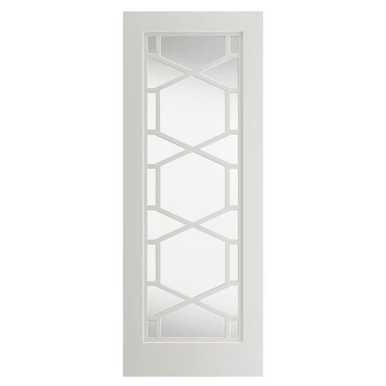 jbk quartz contemporary glazed white door