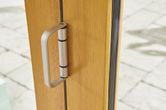 JELD WEN Kinsley Folding Fully Finished Oak Hardwood Glazed with Clear Glazing Patio Doorset Pull handle