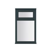 JELD-WEN Stormsure Anthracite Grey Timber Casement 2 Panel Double Glazed Window 