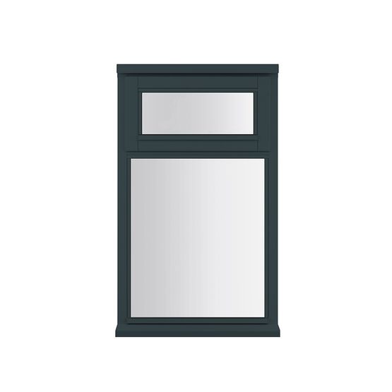 JELD WEN Stormsure Anthracite Grey Fixed Timber Casement 2 Panel Double Glazed Window   625mm x 1045mm google