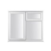 JELD-WEN Stormsure White Timber Casement 3 Panel Double Glazed Window 