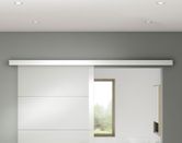 Jeldwen Infinity Horizon Glass Sliding Door with Cache Track and Pull Handle cache close up