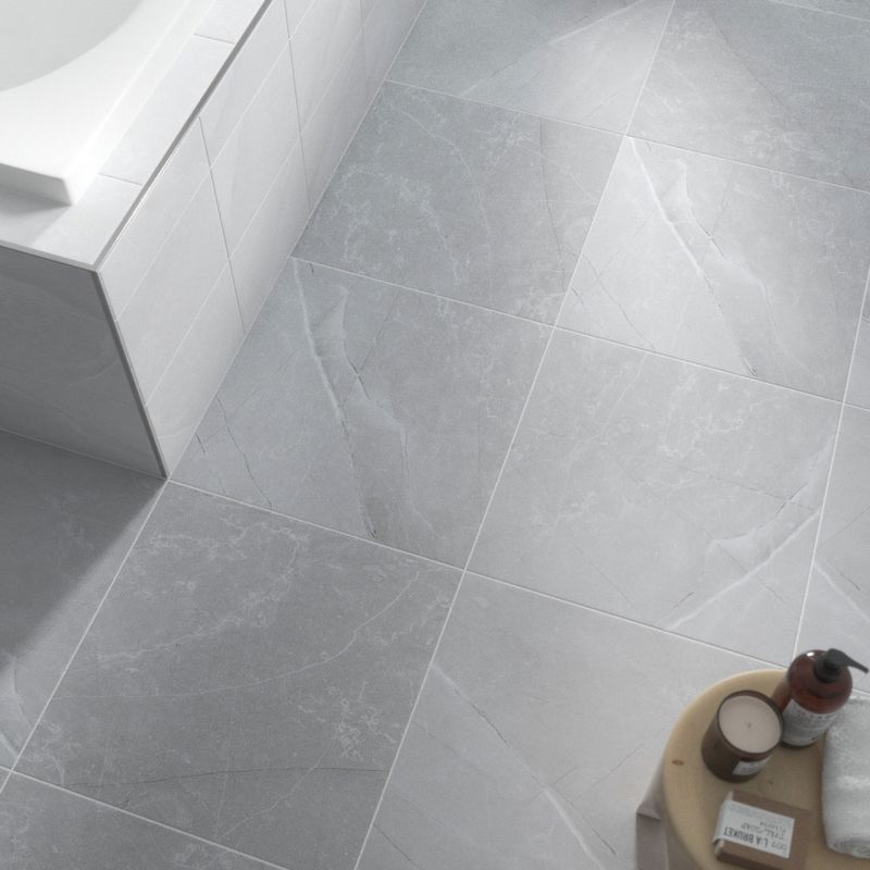 Johnson Tiles Melford Marble Light Grey, Grey Marble Bathroom Tiles