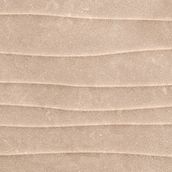 Johnson Tiles County Rustic Taupe Wave Matte Glazed Ceramic Wall Tile